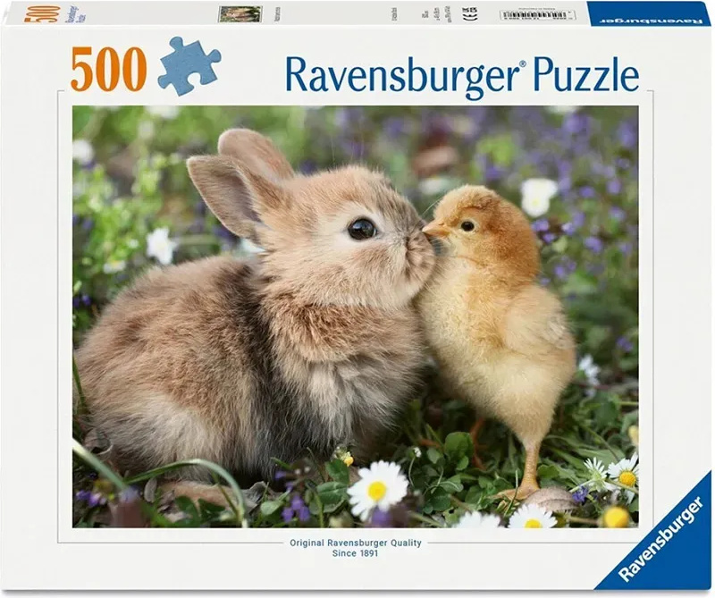 Puzzle RAVENSBURGER králíček a kuřátko 500 dílků