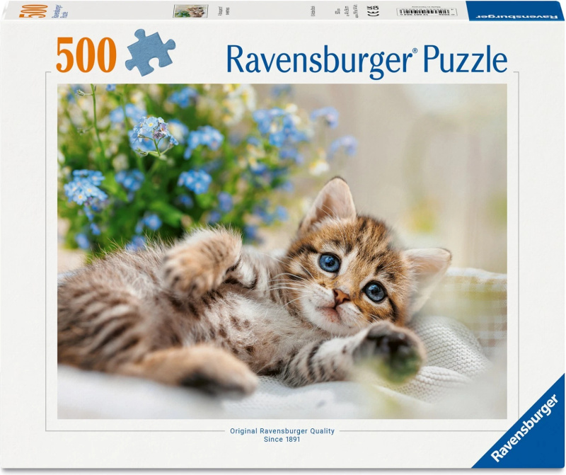 Puzzle RAVENSBURGER Mazlivé koťátko 500 dílků