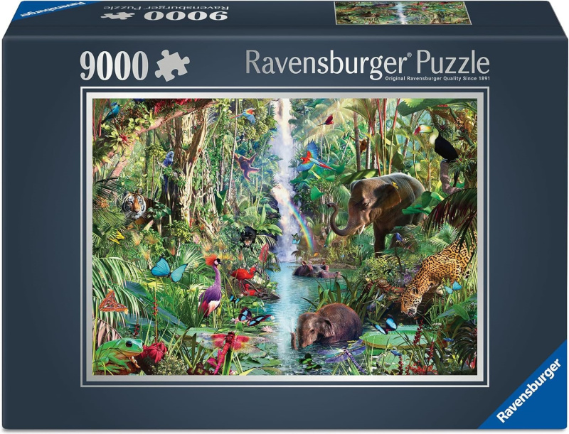 Puzzle Ravensburger 9000 dílků Zvířata v džungli