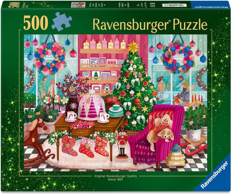 Puzzle Ravensburger 500 dílků Vánoční obchod