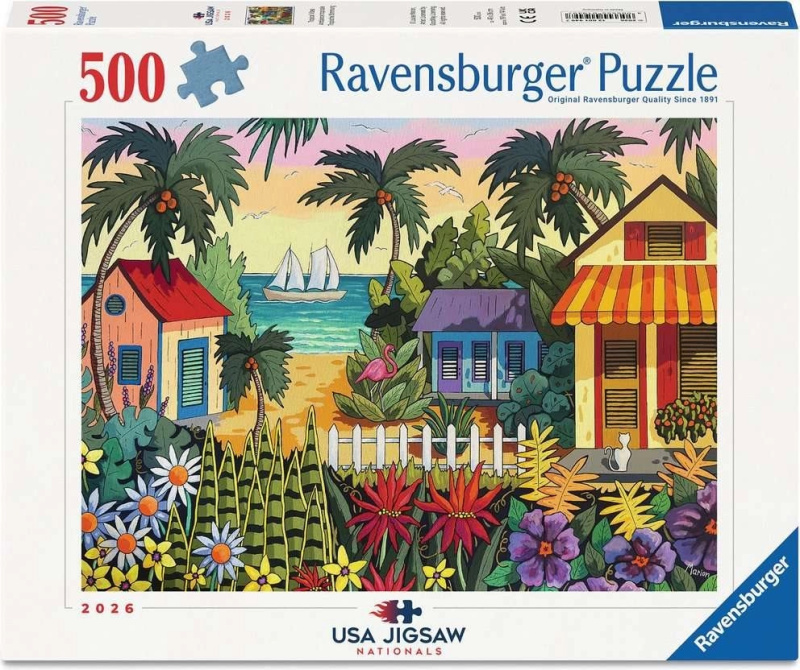 Ravensburger puzzle USA Jigsaw Nationals: tropická atmosféra 500 dílků
