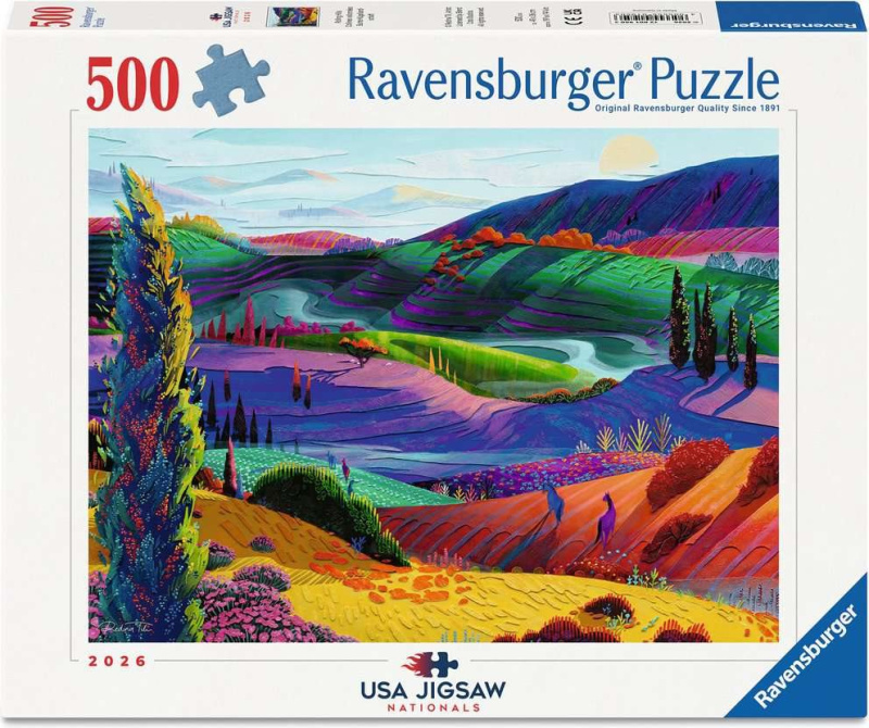 Puzzle Ravensburger 500 dílků Zvlněné kopce