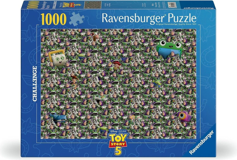 Puzzle Ravensburger 1000 dílků Challenge: Toy Story 5 - Buzz Rakeťák