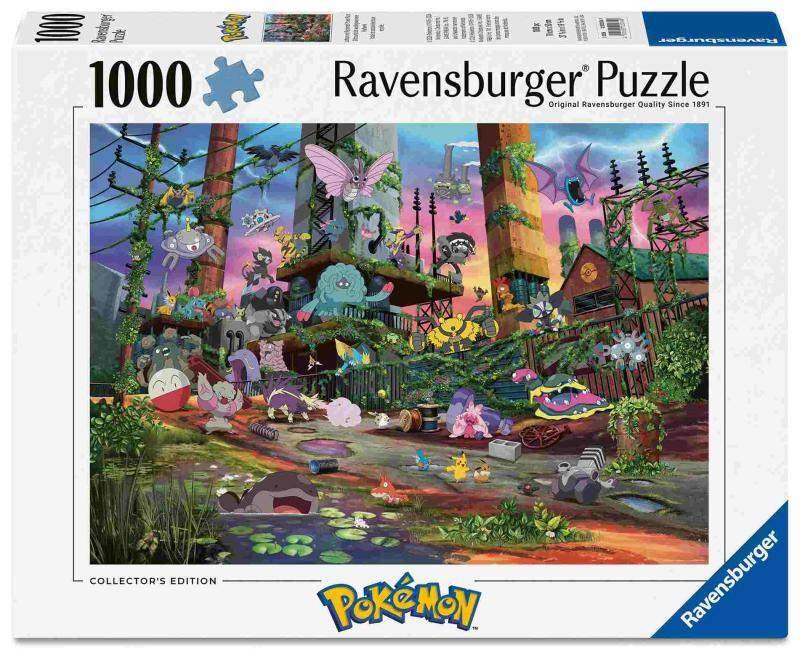 Puzzle Ravensburger 1000 dílků Pokémon: Jolteon and Reclaimed Power Plant (Collector's Edition 2)