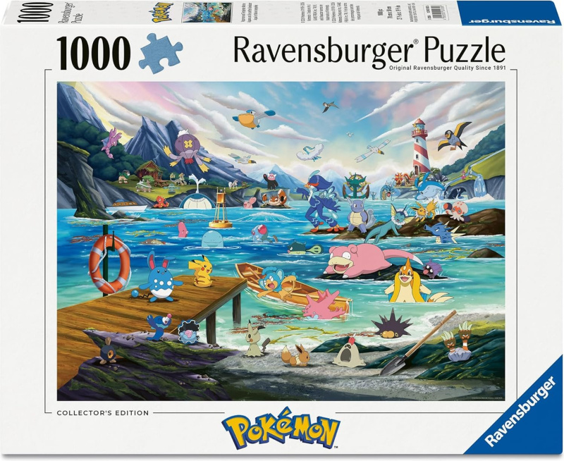 Puzzle Ravensburger 1000 dílků Pokémon: Vaporeon and Temperate Marine (Collector's Edition 3)