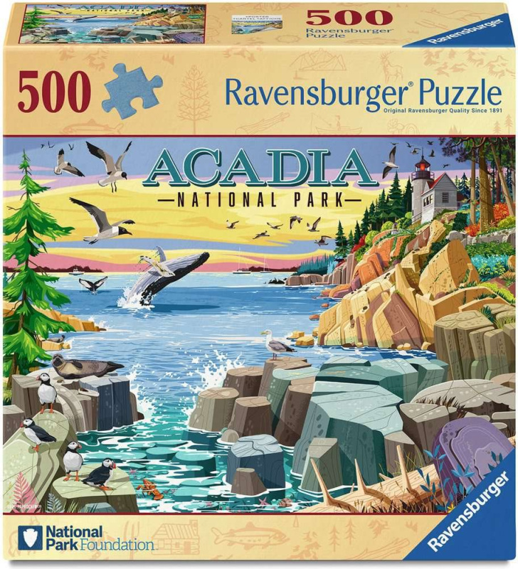 Puzzle Ravensburger 500 dílků Národní park Acadia, Maine, USA