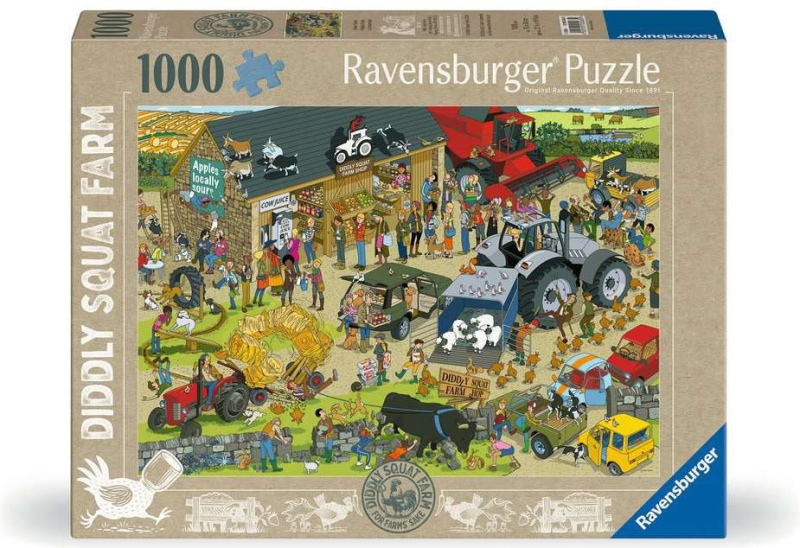 Puzzle Ravensburger 1000 dílků Diddly Squat Farm