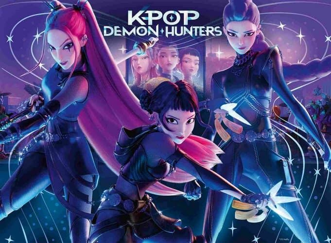 Puzzle Ravensburger 300 dílků XXL K-pop: Demon Hunters - Rumi, Mira & Zoey