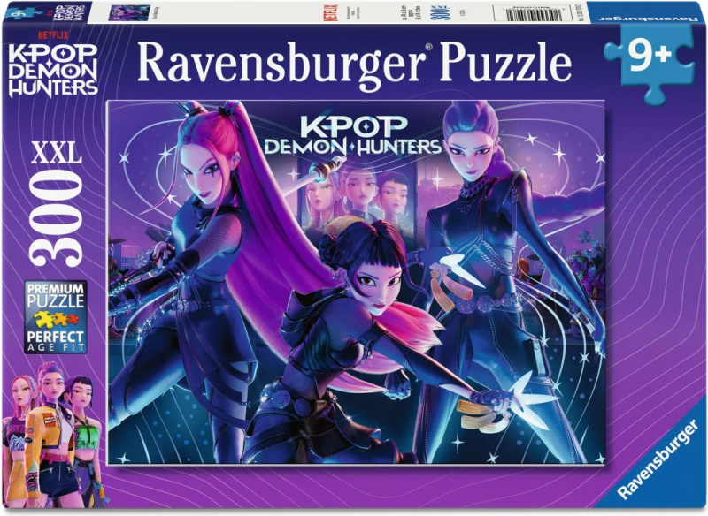 Puzzle Ravensburger 300 dílků XXL K-pop: Demon Hunters - Rumi, Mira & Zoey