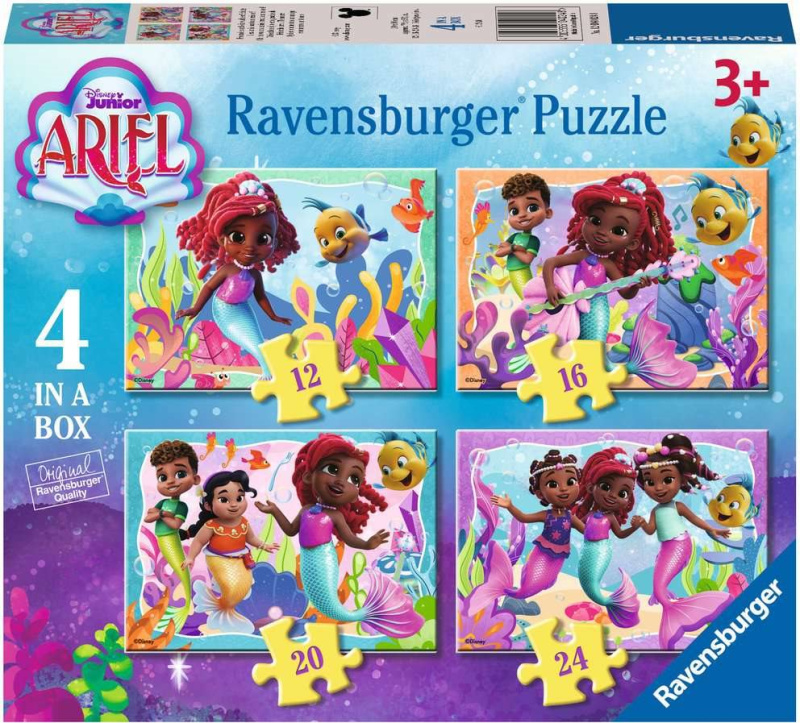 RAVENSBURGER Ariel 4v1 12 16 20 24 dílků