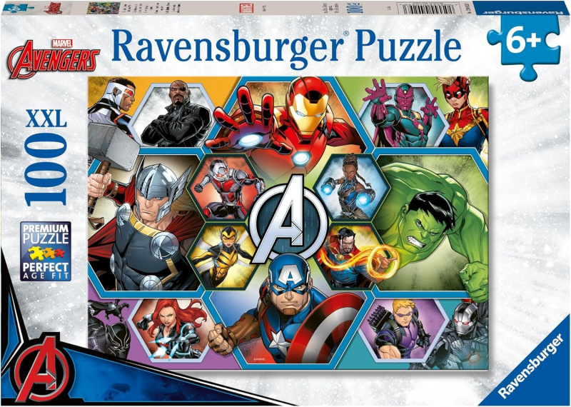 Puzzle RAVENSBURGER Avengers XXL 100 dílků