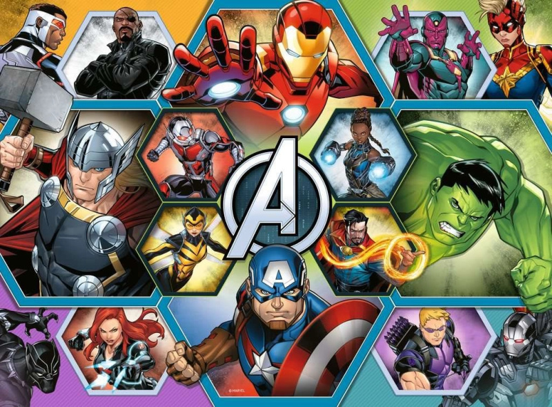 Puzzle RAVENSBURGER Avengers XXL 100 dílků
