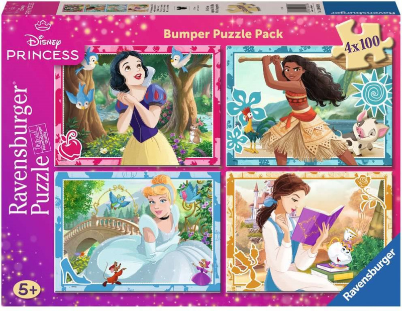 Ravensburger Disney princezny Puzzle 4x100 dílků