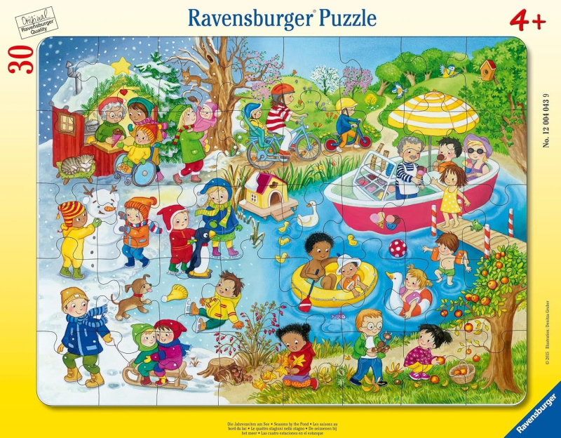 Ravensburger puzzle Čtvero ročních období u vody 30 dílků