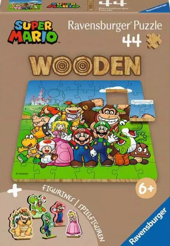 Ravensburger dřevěné puzzle Super Mario – 44 dílků