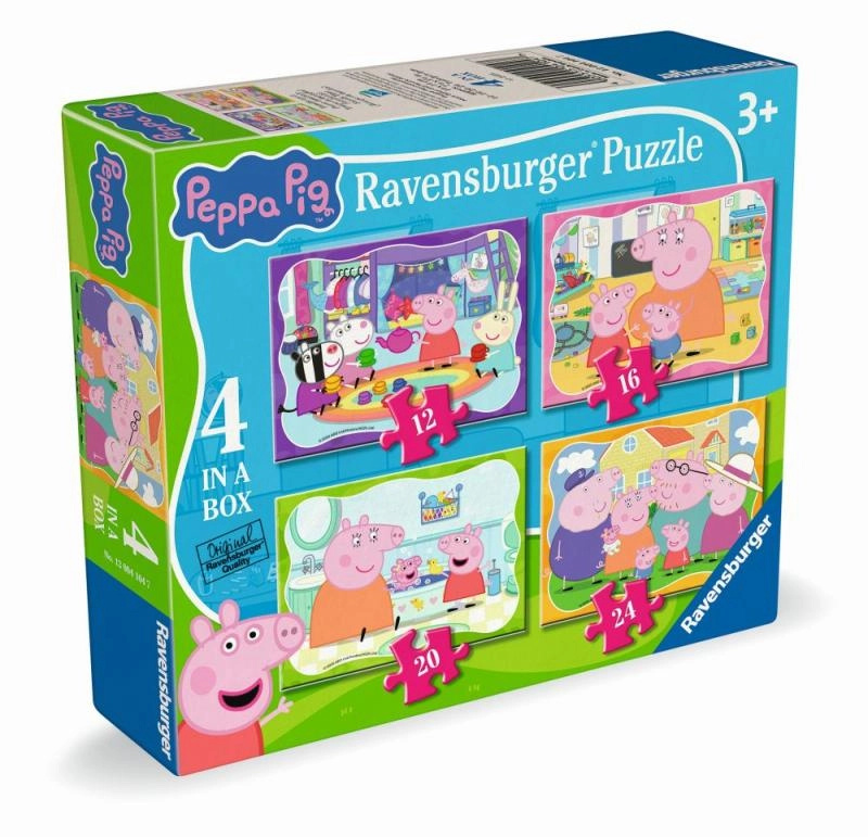 Puzzle 4v1 Prasátko Peppa