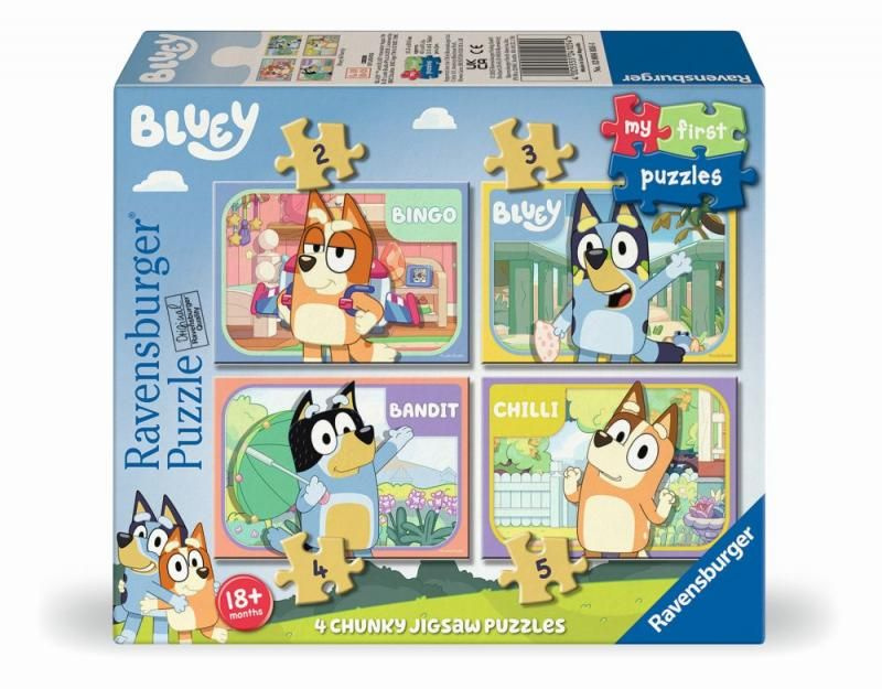Ravensburger Moje první puzzle Bluey 2/3/4/5 dílků