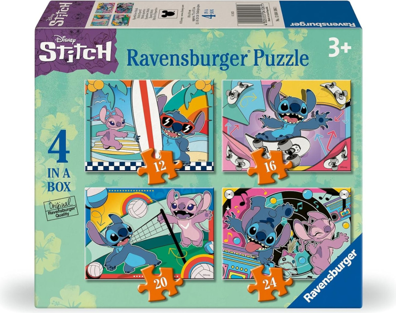 Ravensburger Disney Stitch 4v1 12/16/20/24 dílků