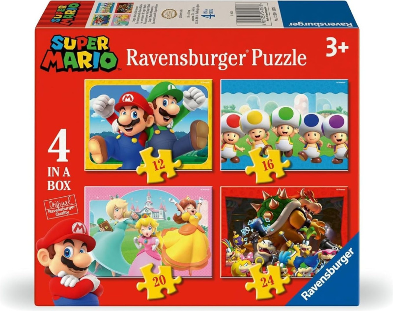 Puzzle RAVENSBURGER Super Mario Dobrodružství 4v1