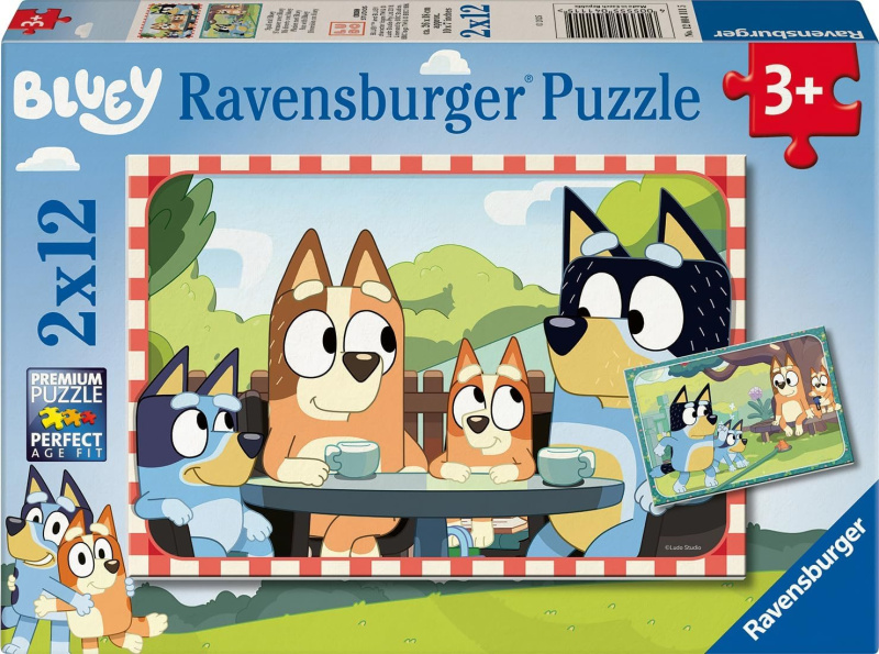 Ravensburger Bluey na pikniku 2x12 dílků