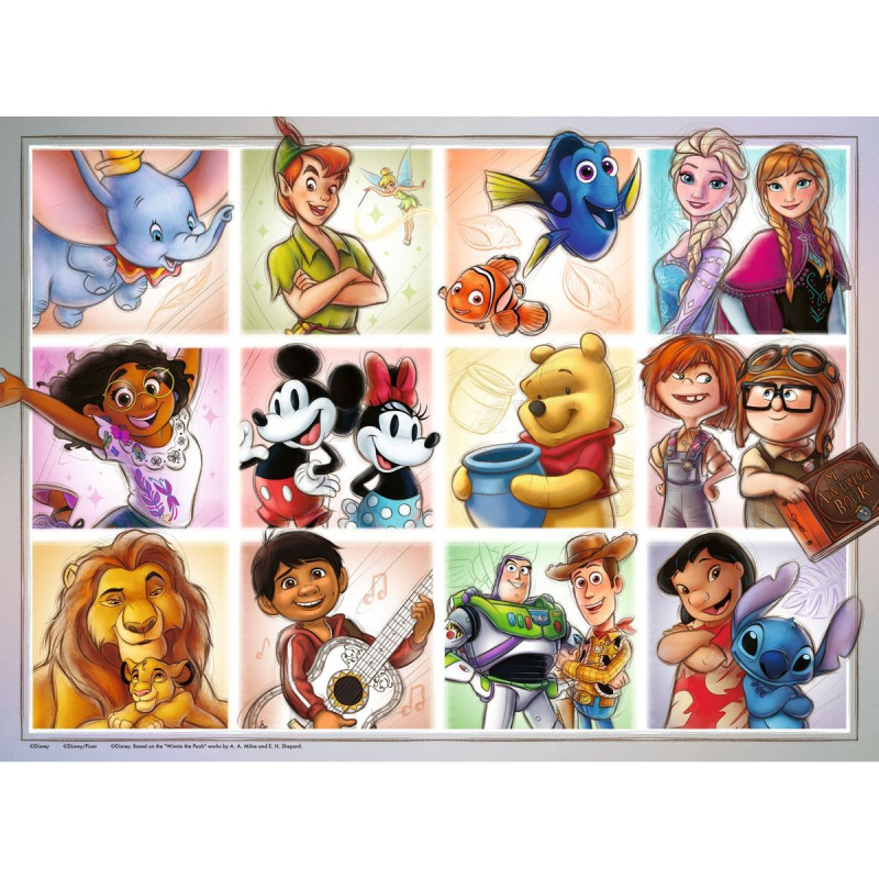 Disney postavy 100 dílků