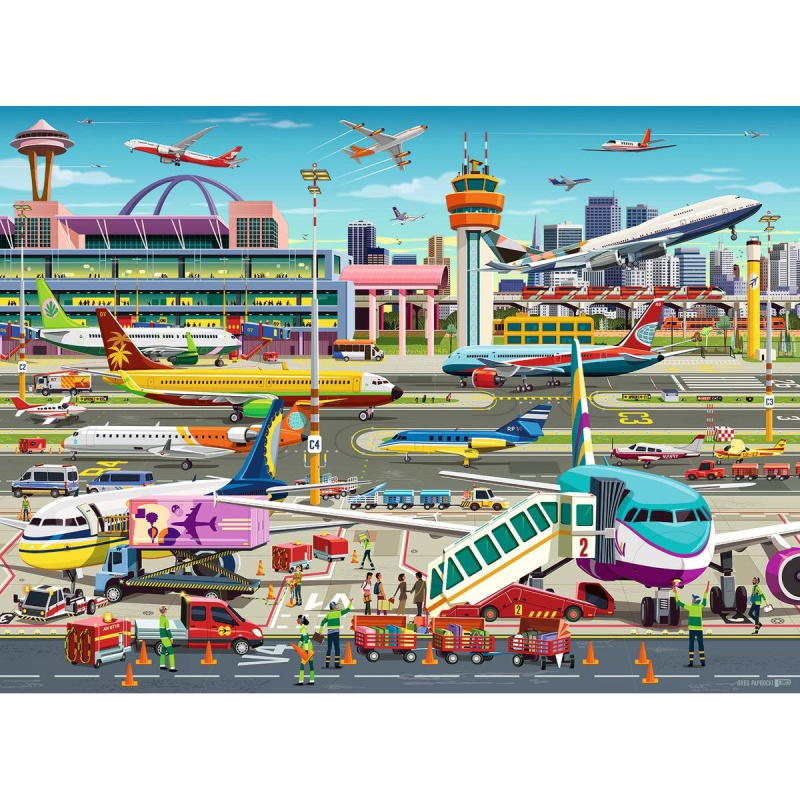 Puzzle letištní ruch XXL od Ravensburger