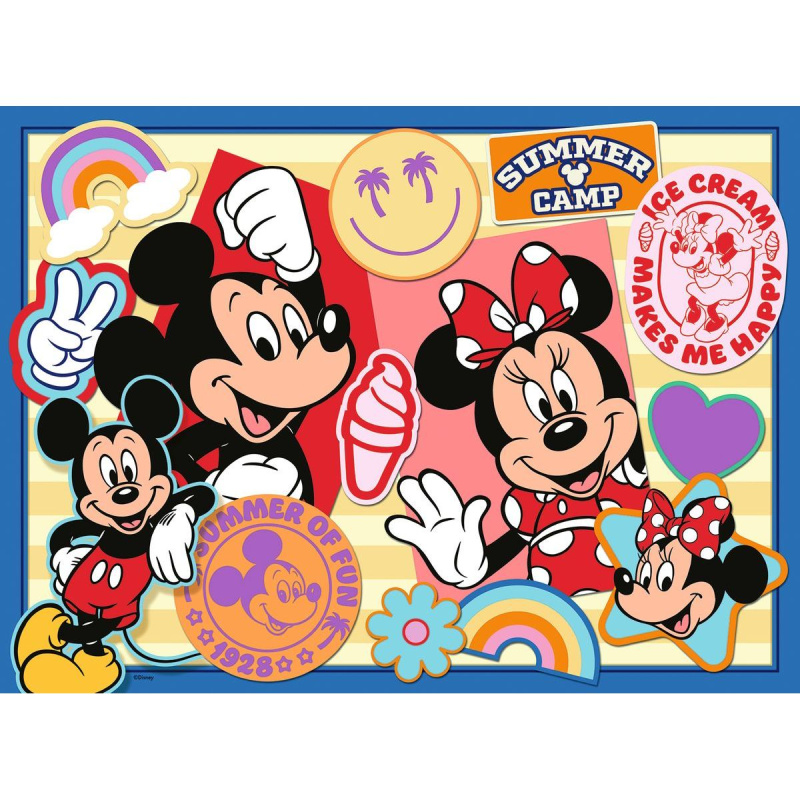 Puzzle Mickey a Minnie na výletě 200 dílků