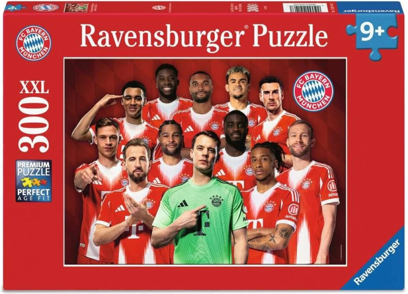 Puzzle pro děti Ravensburger 300 dílků XXL FC Bayern Mnichov 2025,2026