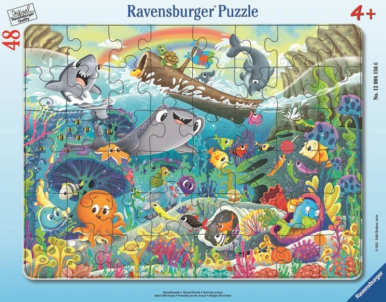 Přátelé z oceánu - puzzle z kategorie 15 - 60 dílků