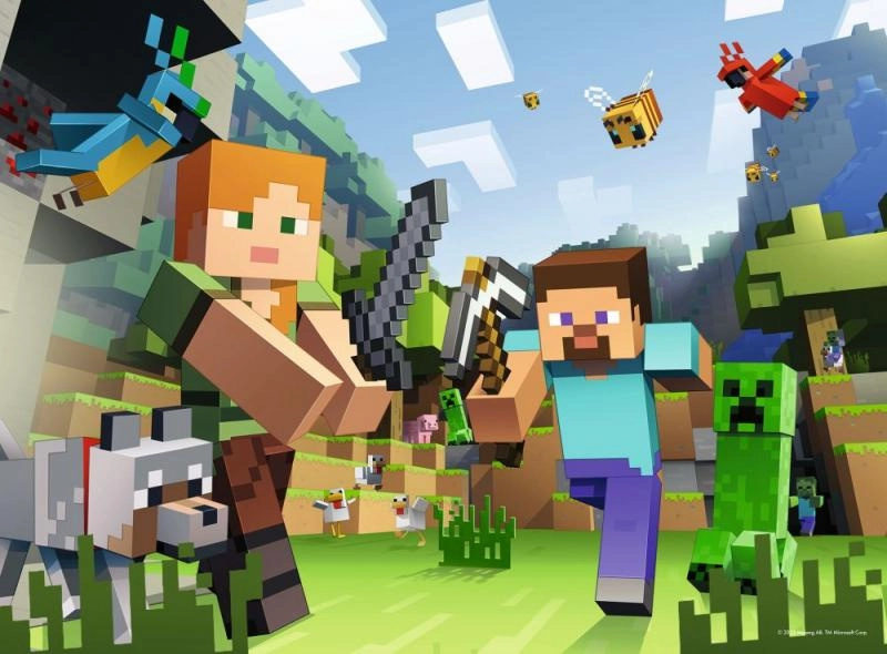 Ravensburger Minecraft Puzzle 100 dílků