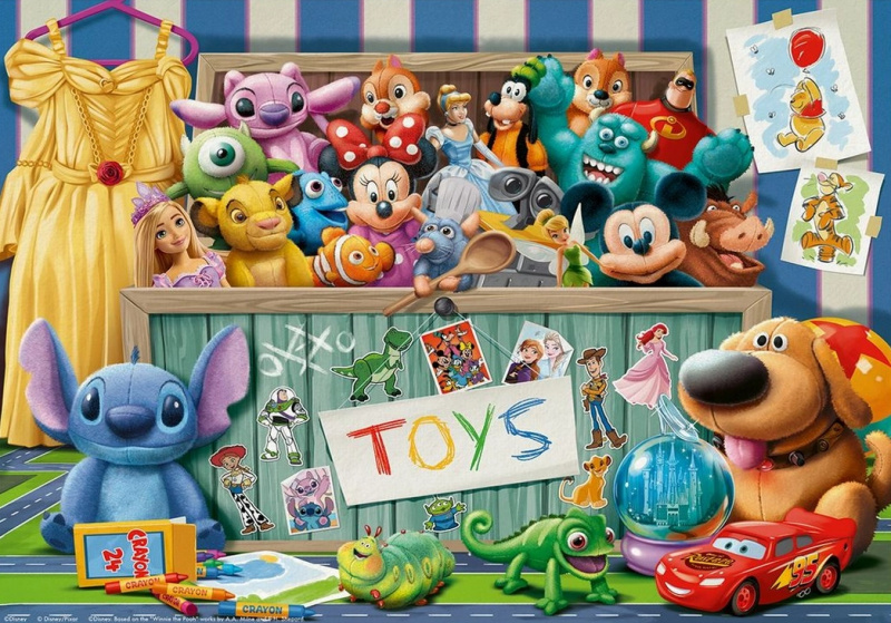 ravensburger puzzle disney pohádkové postavy xxl 100 dílků