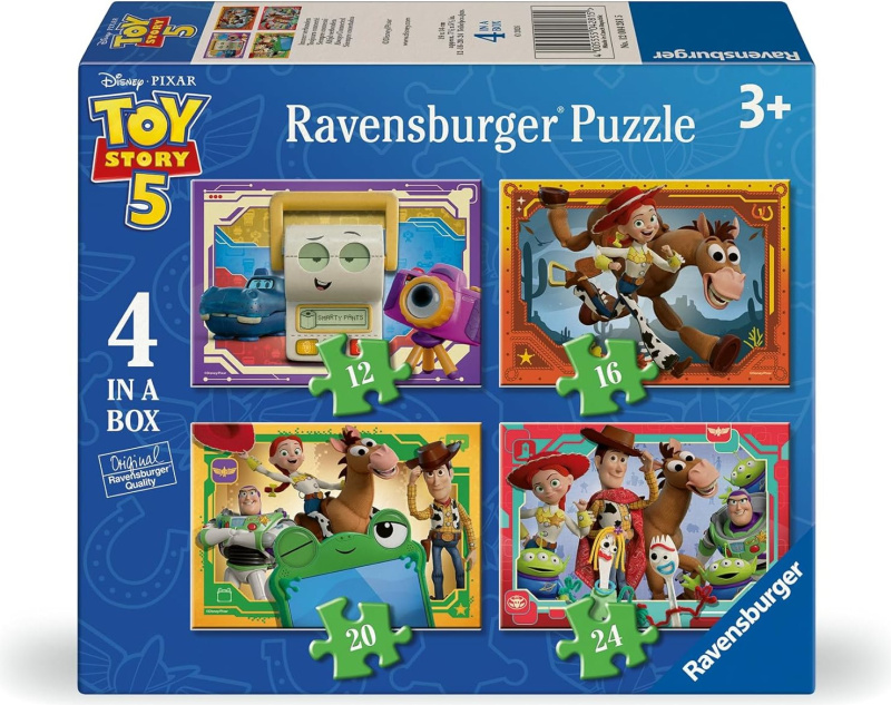 Ravensburger Puzzle Toy Story: Příběh hraček 4 v 1 (12–24 dílků)