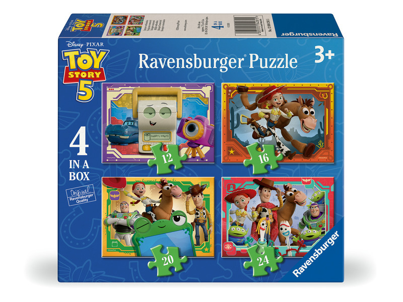 Ravensburger Puzzle Toy Story: Příběh hraček 4 v 1 (12–24 dílků)