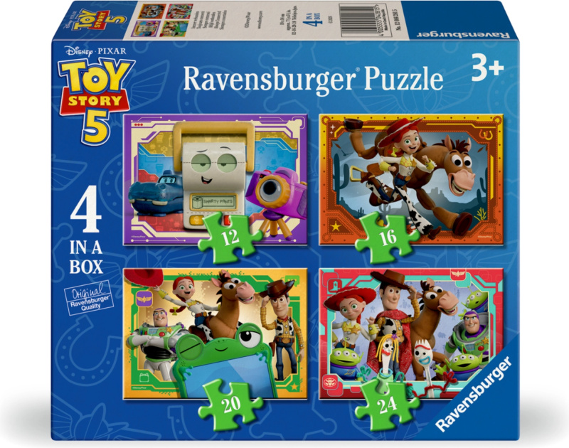 Ravensburger Puzzle Toy Story: Příběh hraček 4 v 1 (12–24 dílků)