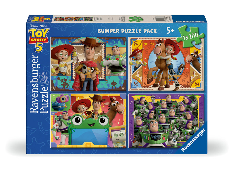 Ravensburger puzzle Toy Story: Příběh hraček 5 – 4x100 dílků