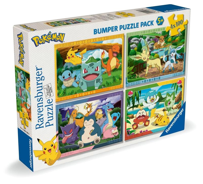 Ravensburger Pokémon Puzzle 4x100 dílků