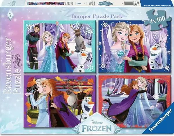Ravensburger puzzle Disney Ledové království 4x100 dílků