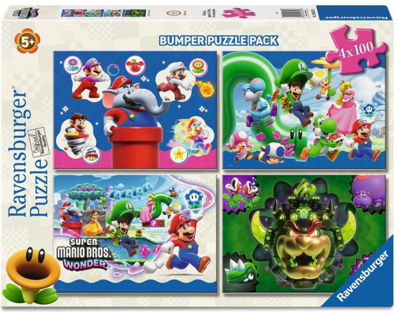 Ravensburger puzzle Super Mario 4×100 dílků