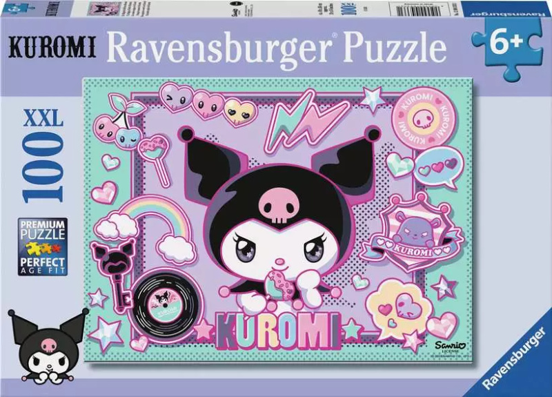 Ravensburger puzzle Kuromi XXL 100 dílků