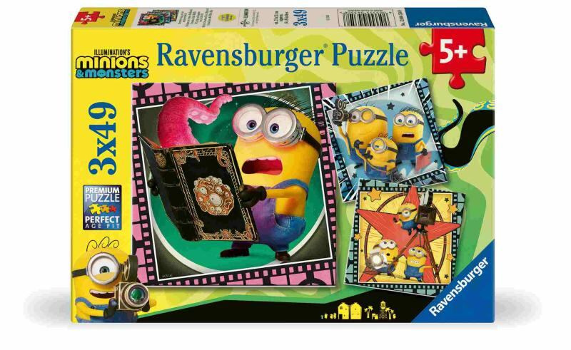 Ravensburger puzzle Mimoni a monstra 3x49 dílků