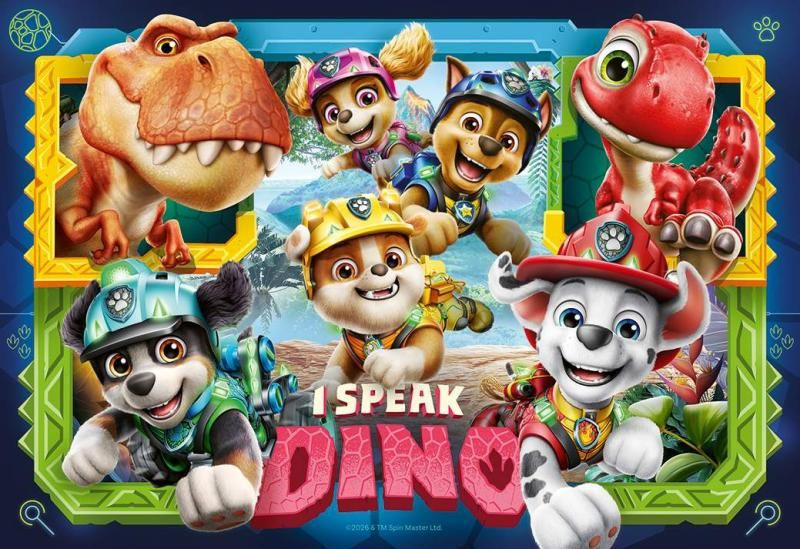 Puzzle pro děti Ravensburger 35 dílků Tlapková patrola: Dinosauří film
