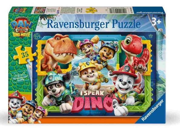 Puzzle pro děti Ravensburger 35 dílků Tlapková patrola: Dinosauří film