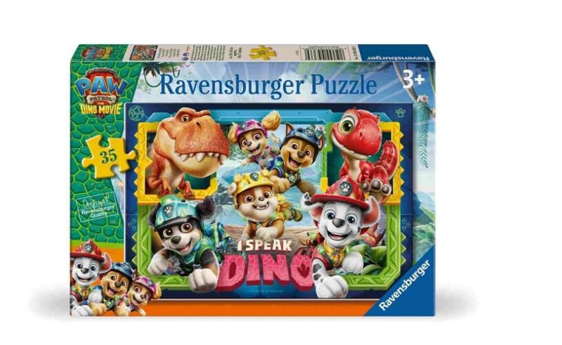 Puzzle pro děti Ravensburger 35 dílků Tlapková patrola: Dinosauří film