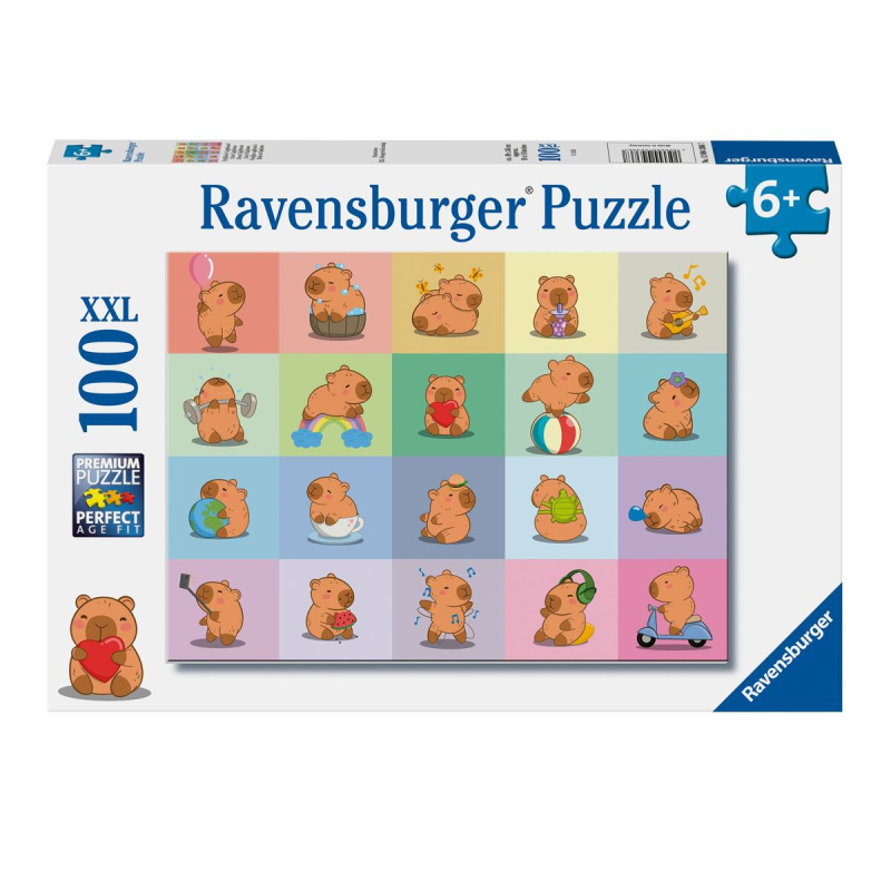 Puzzle RAVENSBURGER Kapybara XXL 100 dílků