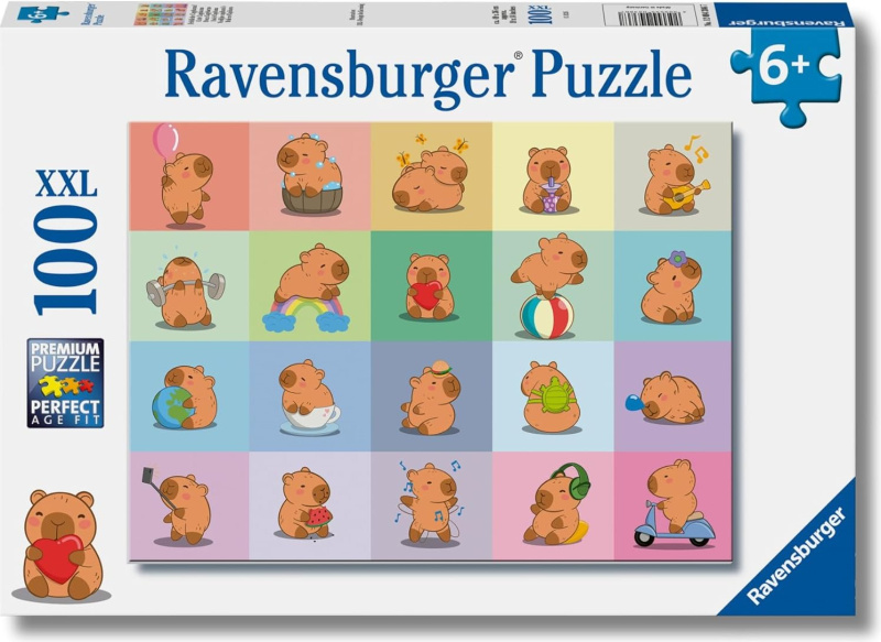 Puzzle RAVENSBURGER Kapybara XXL 100 dílků