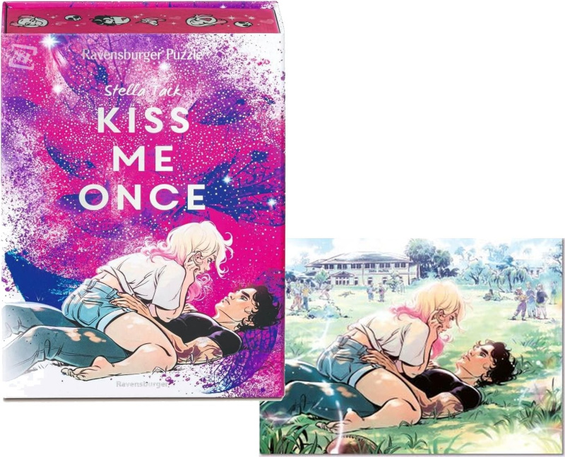 Puzzle Ravensburger 500 dílků Romantasy: Kiss me Once (Polib mě)
