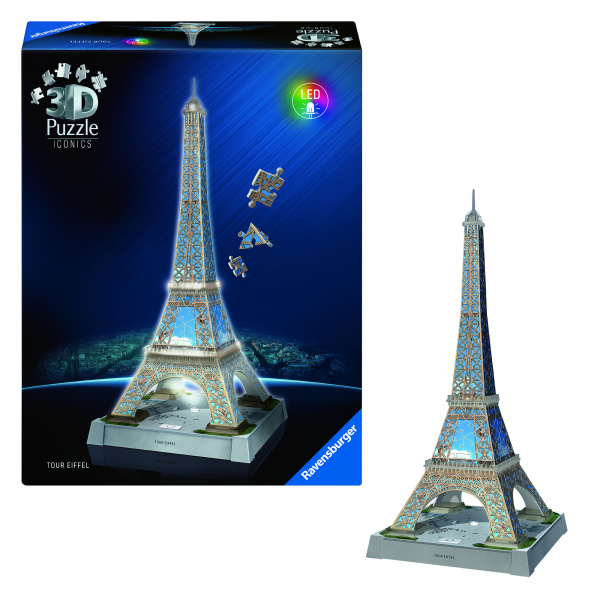 Ravensburger Iconics: Eiffelova věž (Noční edice)