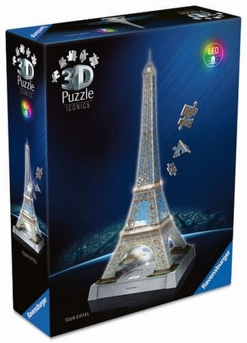 Ravensburger Iconics: Eiffelova věž (Noční edice)
