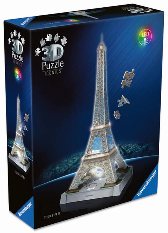 Ravensburger Iconics: Eiffelova věž (Noční edice)