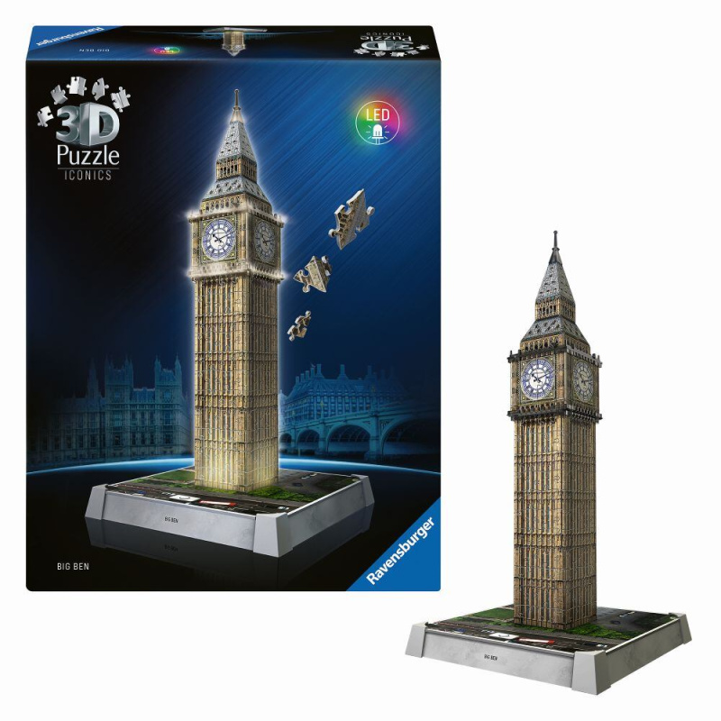 Ravensburger Iconics: Big Ben (Noční edice)